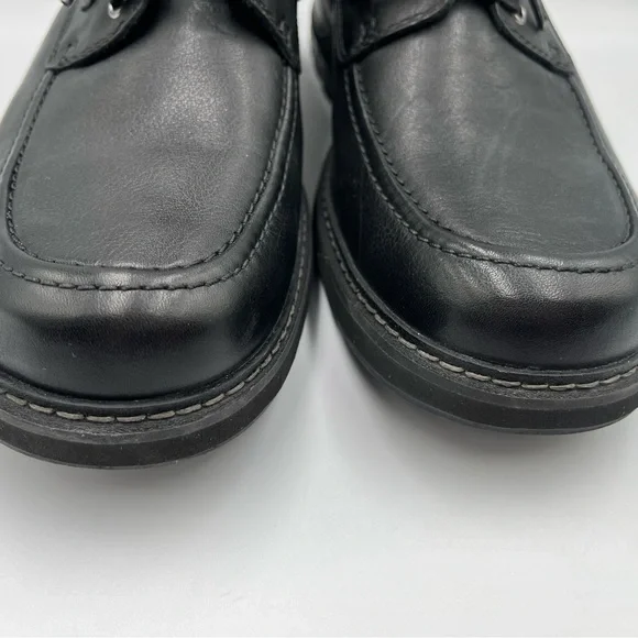Men’s Clark’s Unstructured Black Leather Oxfords Size 11 - Picture 3 of 16
